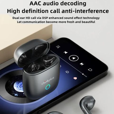 Tai nghe không dây Bluetooth Lenovo LP50, TWS với chất lượng âm thanh tuyệt vời, pin trâu