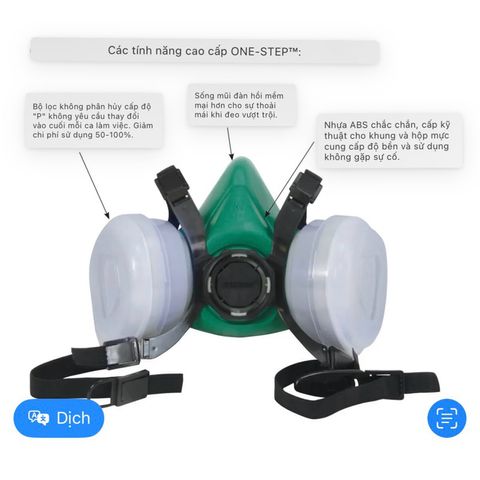 [XUẤT MỸ] Mặt Nạ Phòng Độc Gerson Lõi G95P, Mặt nạ Chống Khói Bụi, Sơn, Thuốc Sâu
