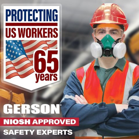[XUẤT MỸ] Mặt Nạ Phòng Độc Gerson Lõi G95P, Mặt nạ Chống Khói Bụi, Sơn, Thuốc Sâu