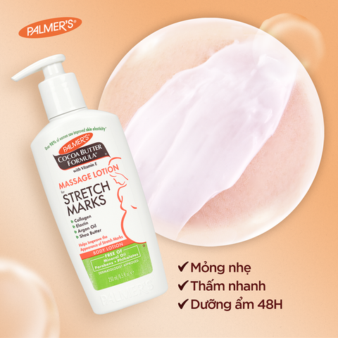 Lotion ngăn ngừa và hỗ trợ làm mờ rạn da cho mẹ bầu Palmer's 50ml 623334