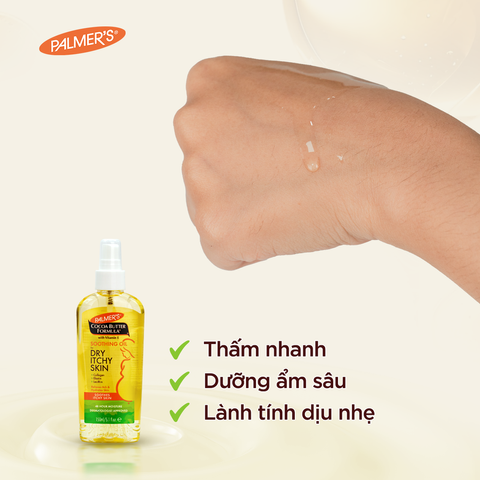 Dầu dưỡng da hỗ trợ giảm nhanh khô ngứa cho mẹ bầu Palmer's 150ml 623341