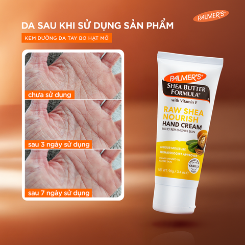 Kem dưỡng ẩm da tay hỗ trợ chống nhăn da hương Bơ Hạt Mỡ Palmer's 60g