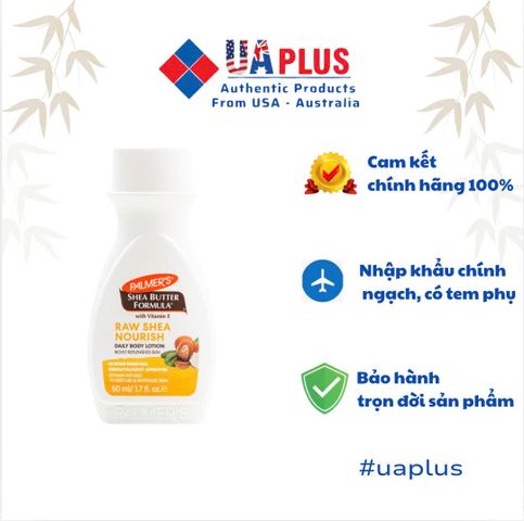 Lotion dưỡng ẩm toàn thân hỗ trợ làm mềm mịn da hương Bơ Hạt Mỡ Palmer's 50ml