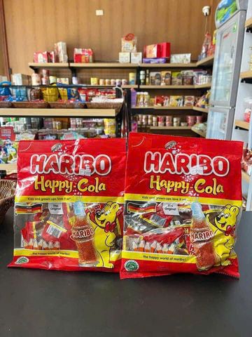 Kẹo Dẻo Haribo Happy Cola 250g – Vị Ngọt Ngào, Kẹo Cola Vui Nhộn, Thích Hợp Làm Quà Tặng Snack Cho Người Yêu Thích Kẹo