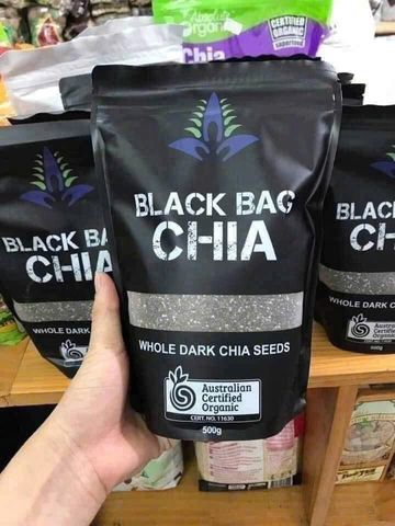 Hạt Chia Đen 500g - Dinh Dưỡng Tốt Cho Sức Khỏe, Thực Phẩm Chức Năng Tự Nhiên, Hạt Giàu Omega 3 và Chất Xơ