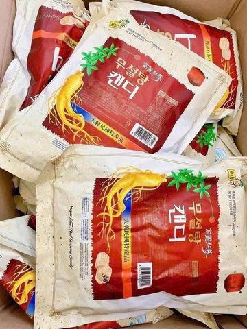 Kẹo Sâm Không Đường Red Ginseng HQ 500g - Bổ Dưỡng, Giảm Mệt Mỏi, Sản Phẩm Sức Khỏe Tuyệt Vời