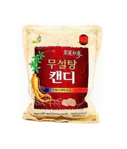 Kẹo Sâm Không Đường Red Ginseng HQ 500g - Bổ Dưỡng, Giảm Mệt Mỏi, Sản Phẩm Sức Khỏe Tuyệt Vời