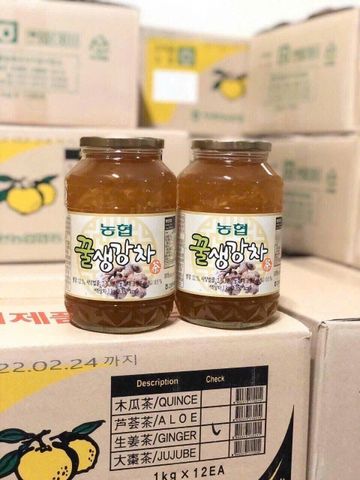Trà Gừng Mật Ong Masilraon 1kg - Giải Cảm, Ấm Cúng, Thức Uống Tự Nhiên Chữa Lạnh, Thơm Ngon