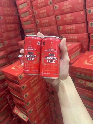 Nước Hồng Sâm Lon Gold Jeong Thùng 24 Lon - Giải Khát Bổ Dưỡng, Tăng Cường Năng Lương, Thích Hợp Cho Sức Khỏe