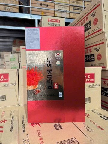 Nước Đông Trùng Hạ Thảo Nongzinsicphum Hàn Quốc Hộp Giấy Đỏ 60 Gói - Tăng cường sức khỏe, bổ dưỡng, hỗ trợ năng lượng