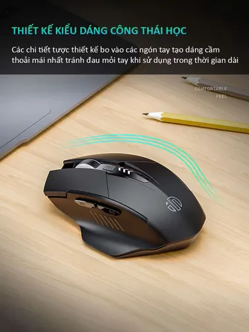 Chuột gaming không dây sạc pin BAK inphic F1S cho game chơi game