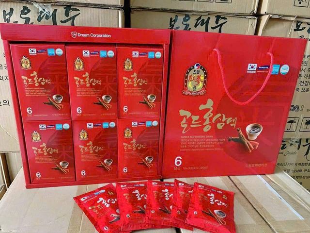 Hộp Nước Hồng Sâm Dulim 70ml x 6 Hộp – Thức Uống Bổ Dưỡng Tăng Cường Sức Khỏe, Món Quà Thiện Dụng Cho Sức Khỏe