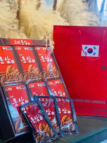 Nước Hồng Sâm Pocheon Hàn Quốc 6 Năm Tuổi – Hộp 30 Gói Bổ Dưỡng, Tăng Cường Sức Khỏe, Thư Giãn Tinh Thần