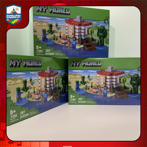 [CÓ SẴN] Mô hình đồ chơi Thế giới My World Pháo Đài TNT Trong Rừng - LELE BROTHER 31005