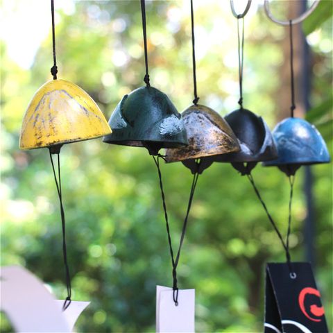 Chuông Gió, Chuông Gió Kim Loại Hợp Kim Gang Vintage, Bền Đẹp Phong Cách Nhật Bản Trang Trí Sân Vườn
