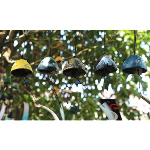 Chuông Gió, Chuông Gió Kim Loại Hợp Kim Gang Vintage, Bền Đẹp Phong Cách Nhật Bản Trang Trí Sân Vườn