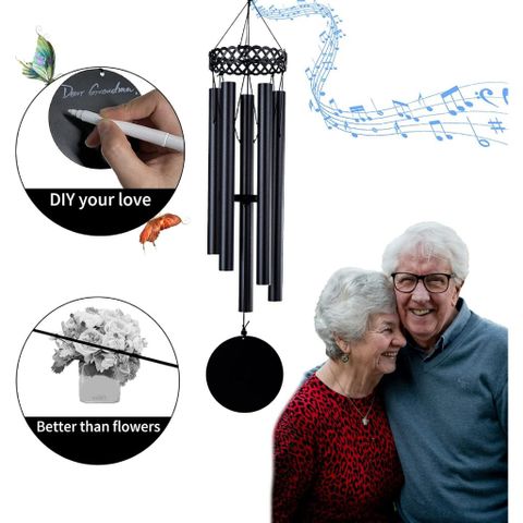 Chuông gió phong thuỷ nhạc thiền cao cấp size 80 cm, chuông gió treo cửa chữa lành, trị liệu 432HZ