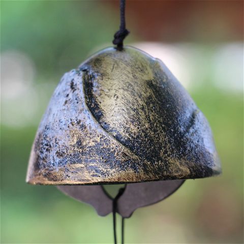 Chuông Gió, Chuông Gió Kim Loại Hợp Kim Gang Vintage, Bền Đẹp Phong Cách Nhật Bản Trang Trí Sân Vườn