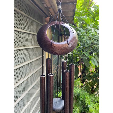 (Tặng quà) Chuông gió phong thuỷ nhạc thiền âm trầm 6 thanh cao cấp 92cm, chuông gió chữa lành, trị liệu 432Hz