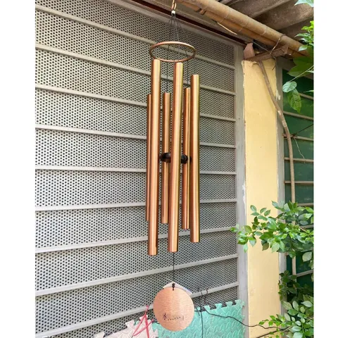 Chuông gió phong thuỷ nhạc thiền 6 thanh Nature's Melody 1m2 cao cấp, chuông gió treo cửa, 432Hz