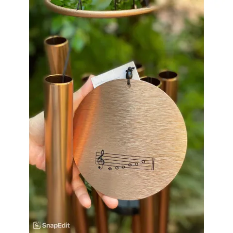 Chuông gió phong thuỷ nhạc thiền 6 thanh Nature's Melody 1m2 cao cấp, chuông gió treo cửa, 432Hz