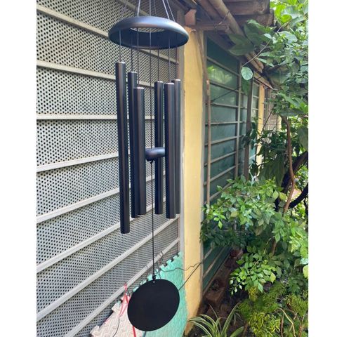 Chuông gió phong thuỷ nhạc thiền 6 thanh lớn 92 cm cao cấp, trang trí sân vườn và ban công