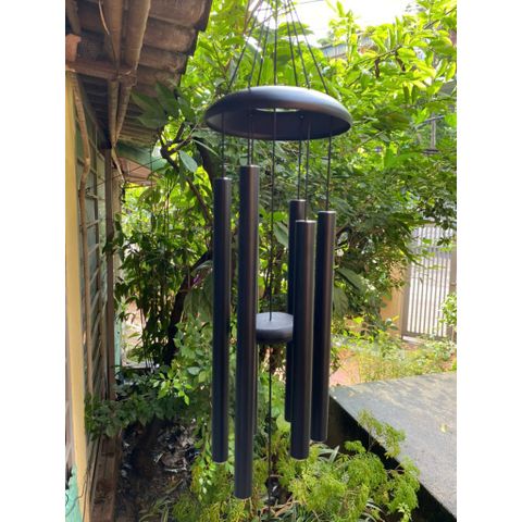Chuông gió phong thuỷ nhạc thiền 6 thanh lớn 92 cm cao cấp, trang trí sân vườn và ban công