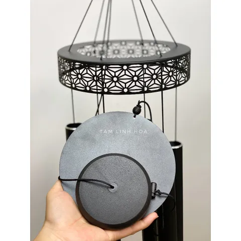 Chuông gió phong thuỷ nhạc thiền âm trầm cao cấp 1m3, chuông gió treo ban công trị liệu 432Hz