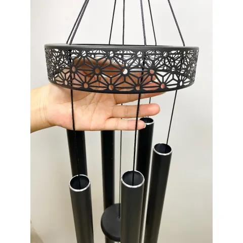 Chuông gió phong thuỷ nhạc thiền âm trầm cao cấp 1m3, chuông gió treo ban công trị liệu 432Hz