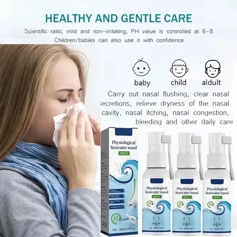 Nước Biển Sâu Xịt Mũi Dạng Phun Sương Cho Người Lớn - Giảm Ngạt Mũi, Khô Rát Mũi Tứcc Thiì - Ann Toànn Dịu Nhẹ