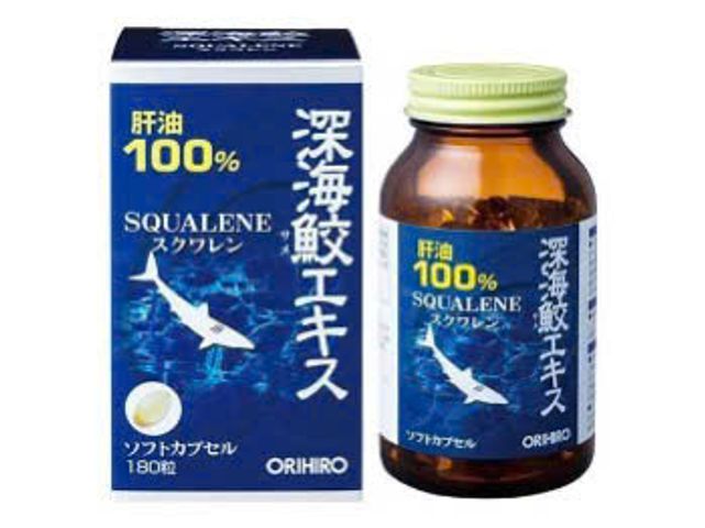 (Nhật) Viên Uống Dầu Gan Cá  Orihiro Squalene Hỗ Trợ Bổ Não Sáng Mắt