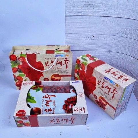 Táo Đỏ Ông Già Hàn Quốc Samsung Boeun Jujube 1kg - Fod Khỏe Mạnh, Giải Độc, Bổ Dưỡng Tự Nhiên Cho Sức Khỏe Người Dùng