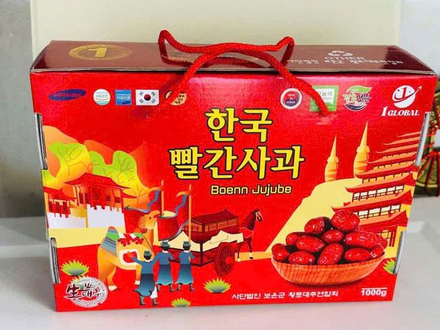 Táo Đỏ Hàn Quốc Samsung 1kg (Hộp Đỏ) – Giàu Dinh Dưỡng, Giải Độc, Ngon Lành và Bổ Dưỡng Cho Sức Khỏe