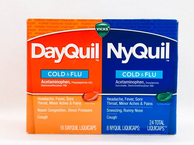 Viên uống giảm ho và cảm cúm Vicks DayQuil & NyQuil Cold & Flu Relief 24 Liquicaps