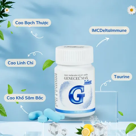 Genecel Max - Thực phẩm hỗ trợ tăng cường sức đề kháng