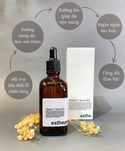 Serum Vitamin C 561 Esthe Pro 100ml - Giảm Lão Hóa, Làm Sáng Da, Mờ Thâm Nhanh Chóng, Chăm Sóc Da Mặt Chất Lượng 