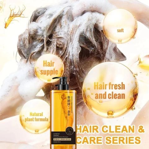 Dầu gội NHÂN SÂM tươi mọc tóc dầu gội chống rụng tóc300ml giảm rụng tóc Mọc Tóc Nhanh kiểm soát Làm mới và kiểm soát dầu