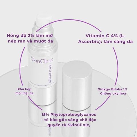 Serum PRP SkinClinic 30ml - Chăm sóc da mặt, Tái tạo và phục hồi da chuyên sâu, Dưỡng ẩm và Làm sáng da