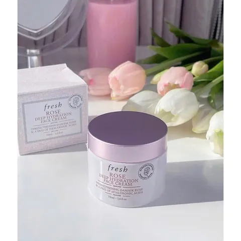 Kem Dưỡng Da Fresh Rose Strengthening Damask 50ml - Cấp Ẩm, Làm Dịu Da, Chăm Sóc Da Mặt Chất Lượng 