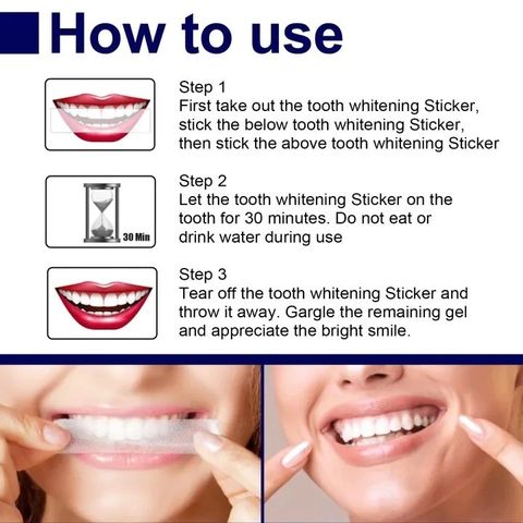 Miếng dán trắng răng hiệu quả nhanh phù hợp với mọi loại răng không gây e buốt răng