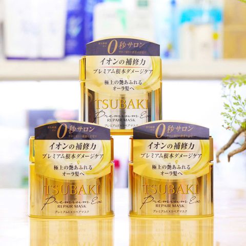 Mặt nạ tóc Tsubaki Premium Repair 180g – phục hồi hư tổn, mềm mượt