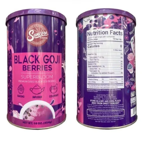 Hắc Kỷ Tử Suncore Foods 454g - Quả Goji Đen Chống Oxy Hóa và Tăng Đề Kháng, Hạt Dinh Dưỡng Chất Lượng Cao