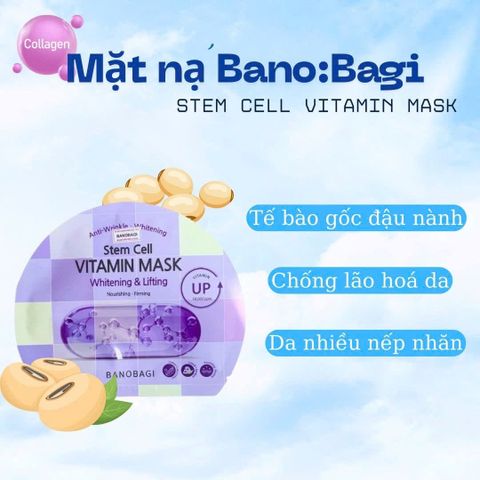 Set 10 Mặt Nạ Banobagi Tím Dưỡng Sáng Da & Săn Chắc - Giải Quyết Lão Hóa, Sáng Da Hiệu Quả
