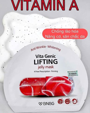 Set 10 mặt nạ Banobagi Vitamin A (đỏ) – nâng cơ, săn chắc