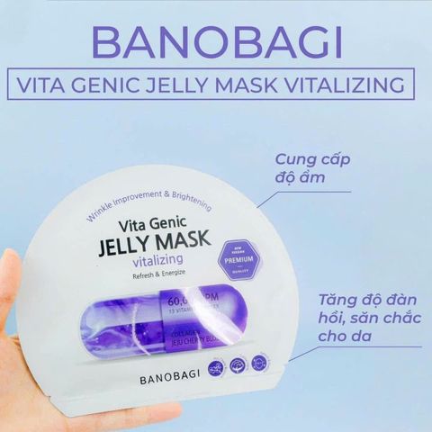 Set 10 Mặt Nạ Banobagi Vita Genic Collagen Tím - Đàn Hồi Da, Căng Bóng, Dưỡng Ẩm Chuyên Sâu