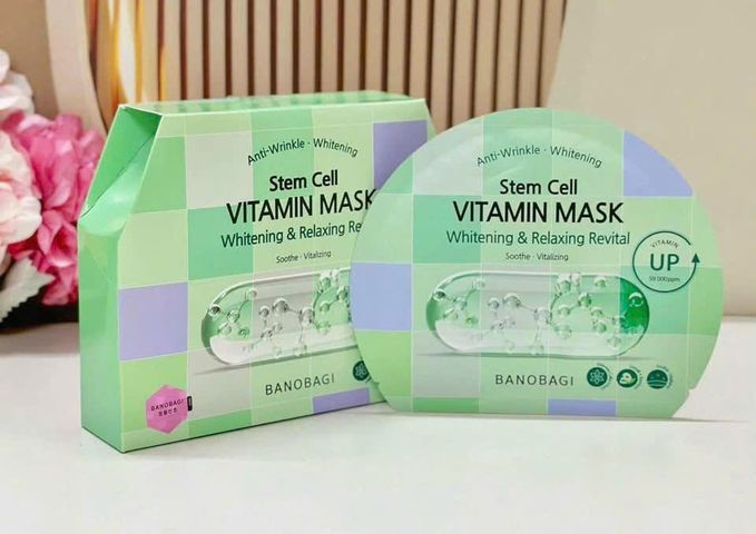 Set 10 Mặt Nạ Banobagi Thư Giãn & Làm Dịu Da Xanh Lá - Giảm Kích Ứng, Dưỡng Ẩm Chất Lượng 