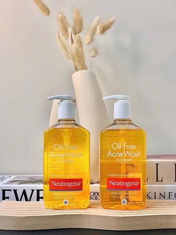 Sữa Rửa Mặt Neutrogena Oil-Free Acne Wash 269ml - Kiềm Dầu, Ngừa Mụn Hiệu Quả, Sản Phẩm Chăm Sóc Da Tốt Vượt Trội