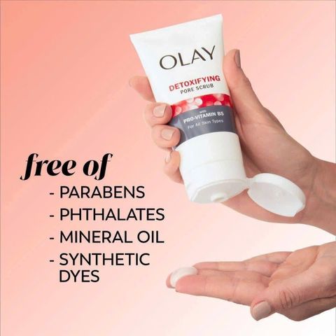 Sữa Rửa Mặt Olay Regenerist Detoxifying Pore Scrub 150ml - Tẩy Da Chết, Làm Sạch Lỗ Chân Lông, Dưỡng Ẩm Da Mềm Mại