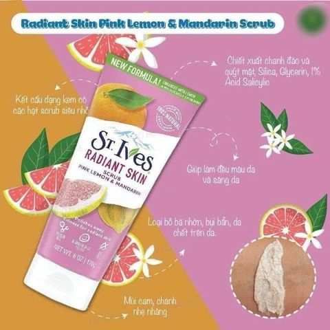 Sữa Rửa Mặt St.Ives Acne Control 170g - Dưỡng Da, Giảm Mụn, Chiết Xuất Chanh, Đào Tự Nhiên, Làm Sạch Sâu