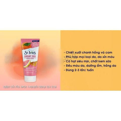 Sữa Rửa Mặt St.Ives Acne Control 170g - Dưỡng Da, Giảm Mụn, Chiết Xuất Chanh, Đào Tự Nhiên, Làm Sạch Sâu